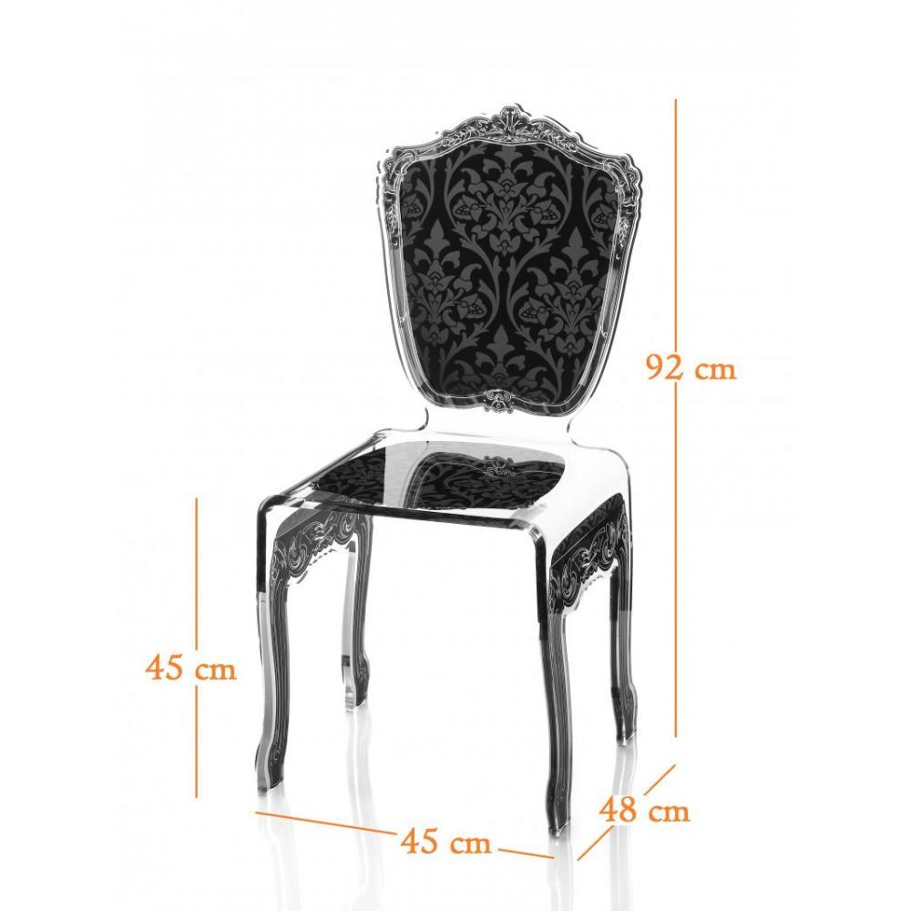 chaises baroques plexiglas
