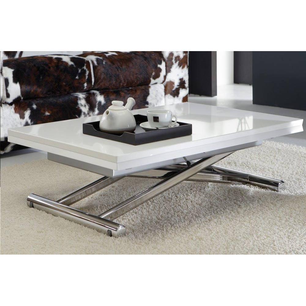 table basse relevable extensible wood
