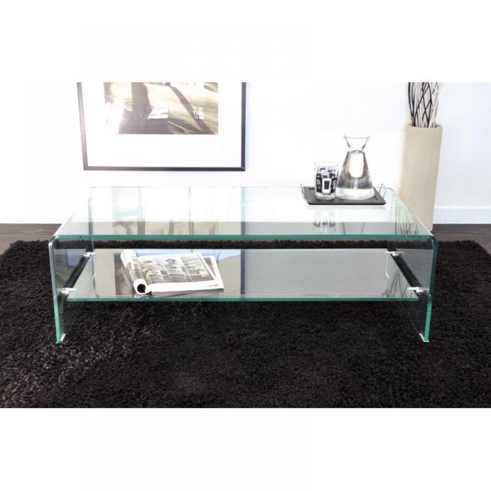 table verre basse design