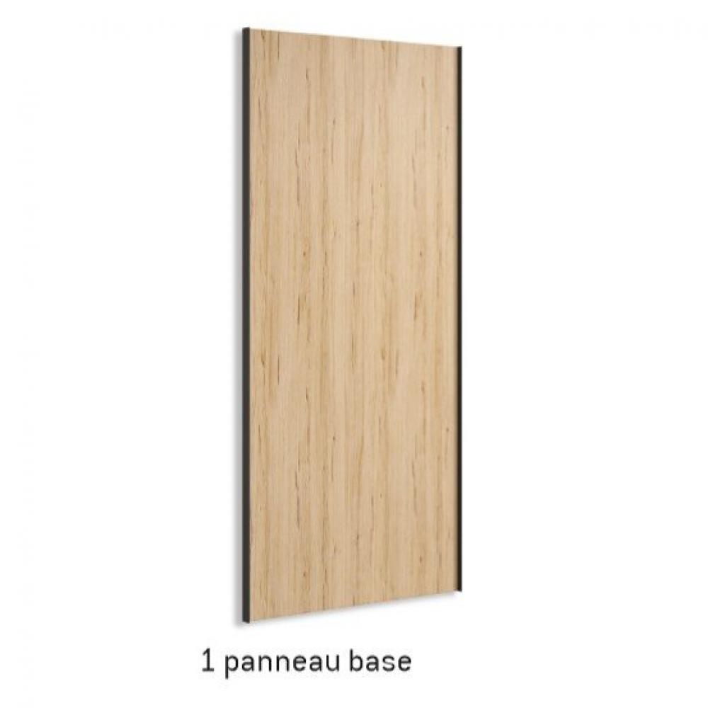Armoire 2 portes coulissantes suspendues 1 panneau 218,1 x 240 cm couleur Arios porte miroir droite