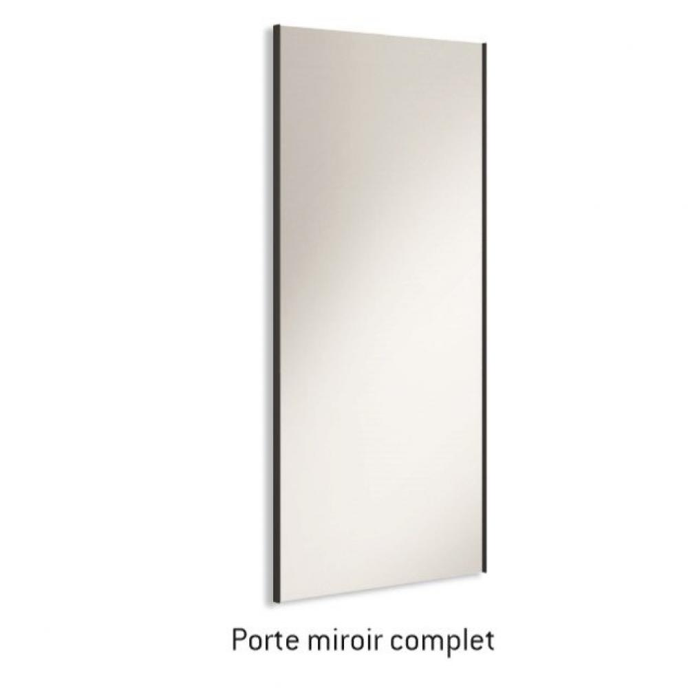 Armoire 2 portes coulissantes suspendues 1 panneau 218,1 x 240 cm couleur Arios porte miroir droite