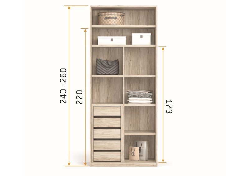 Armoire angle dressing porte coulissante rangement couleur Polar Pizzara Laquée hauteur 220 cm
