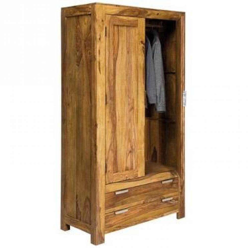 Armoire Penderie WOOD en bois de Sheesham massif