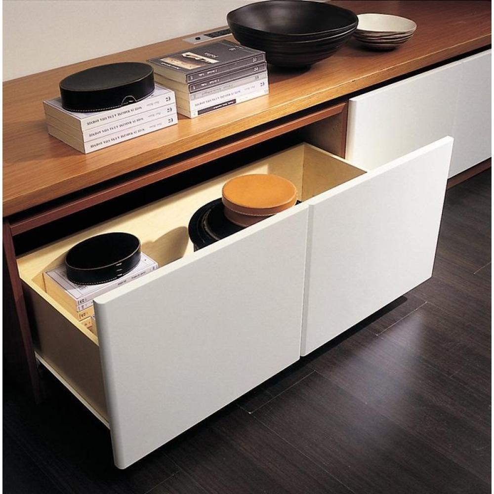 Armoire lit 2 pers, vitrine étagères pivotantes + rangements