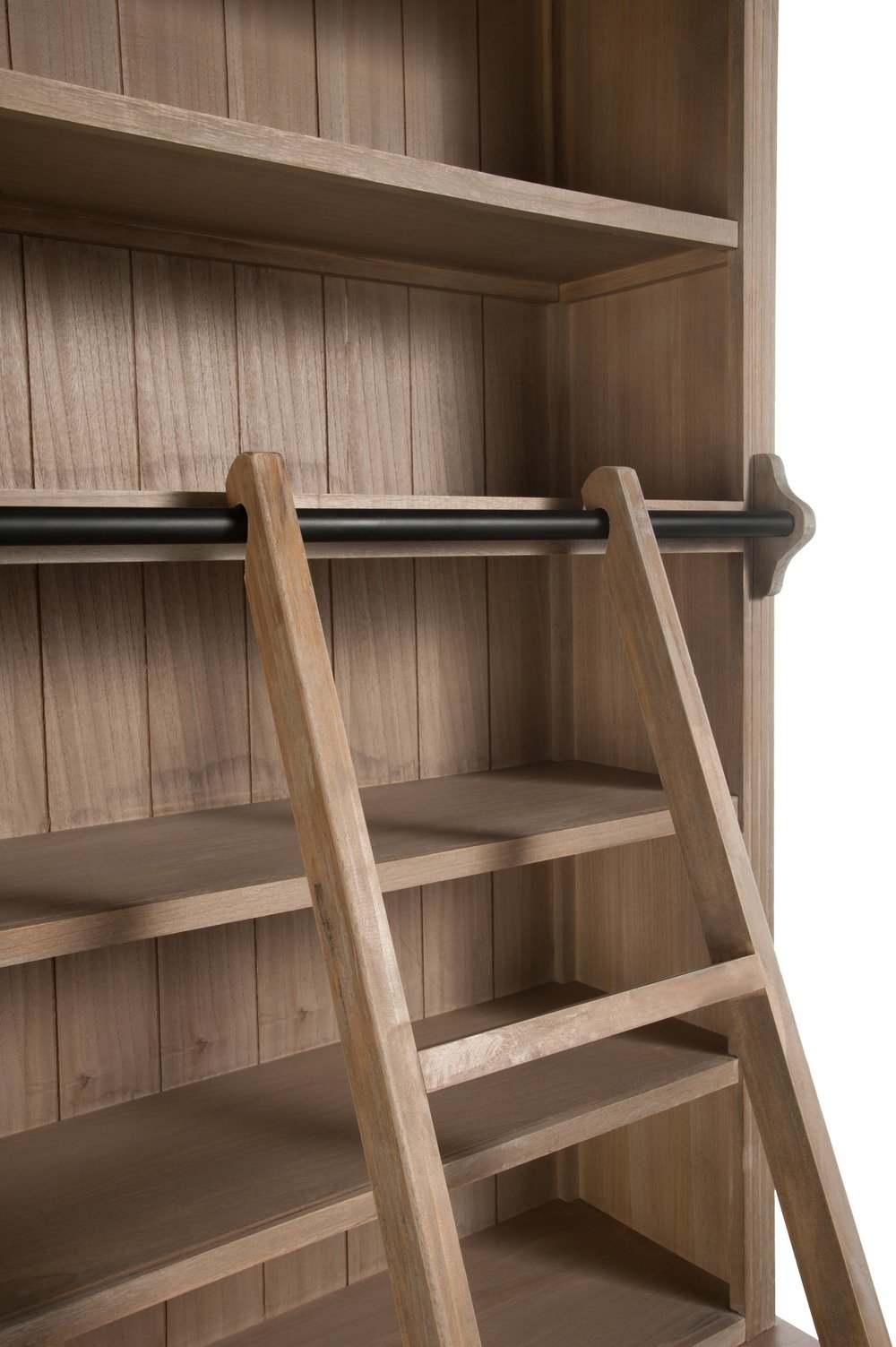 Bibliothèque avec échelle SAKOA Bois naturel
