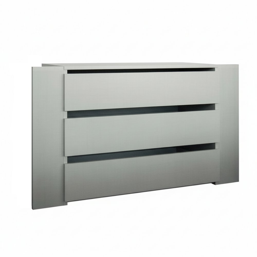 Bloc 3 tiroirs intérieurs largeur 87 cm DECOR GRIS