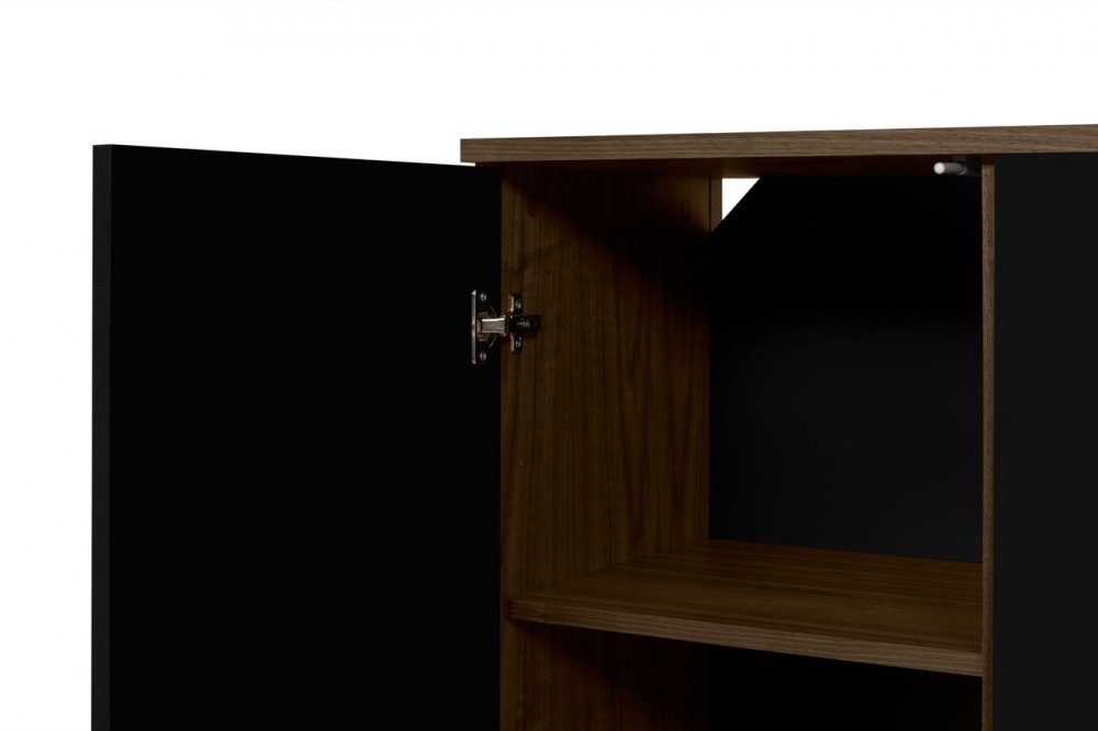 Buffet design ALBI Noyer/Noir