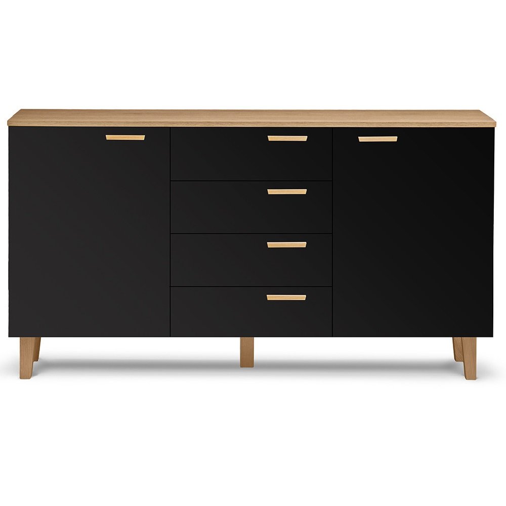 Buffet bas FREDO anthracite
chêne naturel 2 portes et 4 tiroirs