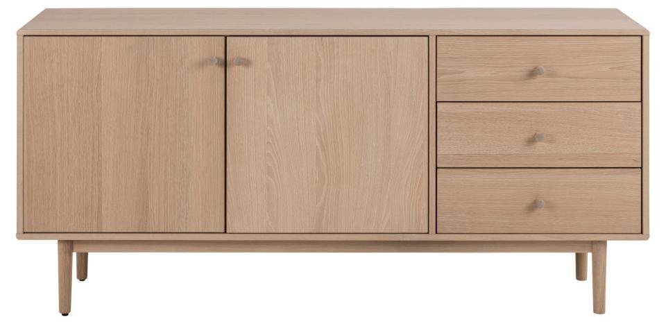 Buffet design MARTIN 2 portes 3 tiroirs Bois naturel