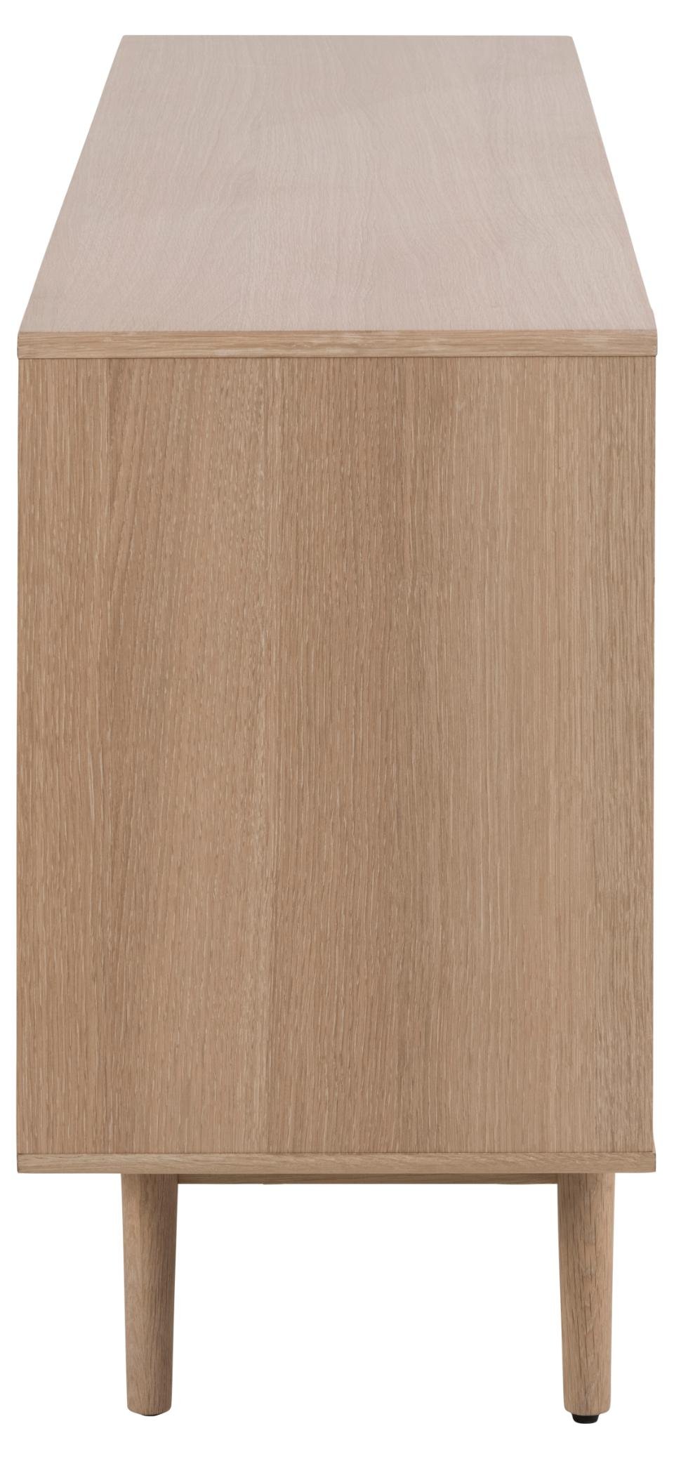 Buffet design MARTIN 2 portes 3 tiroirs Bois naturel