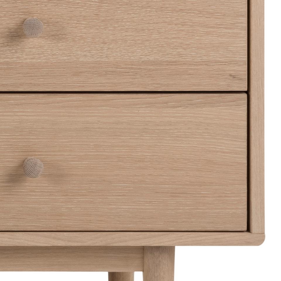 Buffet design MARTIN 2 portes 3 tiroirs Bois naturel