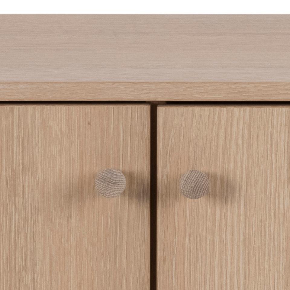 Buffet design MARTIN 2 portes 3 tiroirs Bois naturel