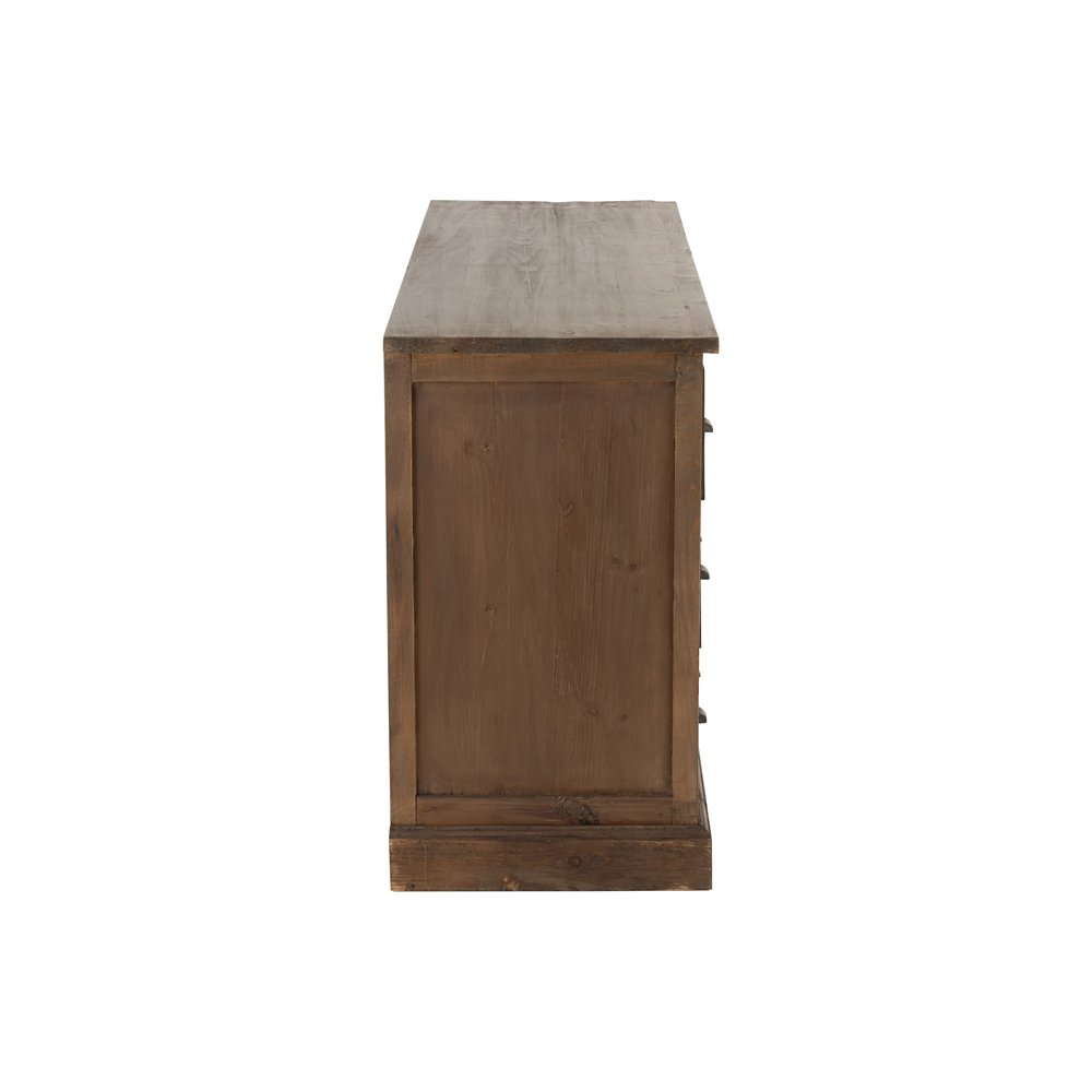 Buffet bas SOMA 18 tiroirs Bois massif vintage