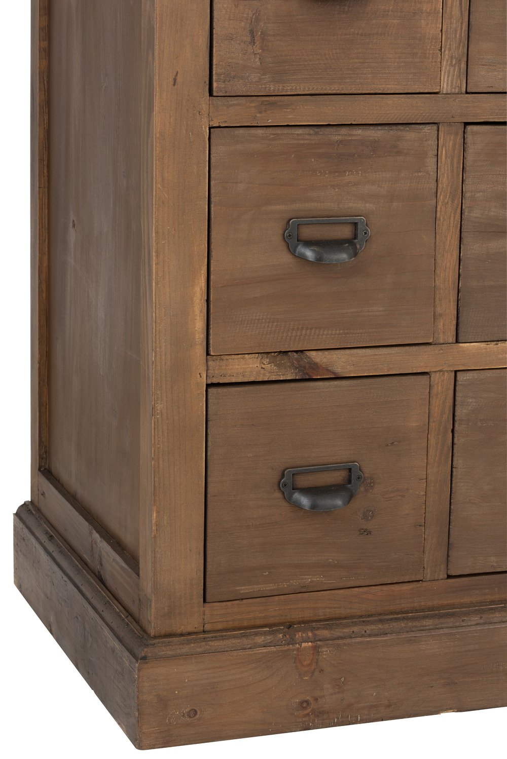 Buffet bas SOMA 18 tiroirs Bois massif vintage