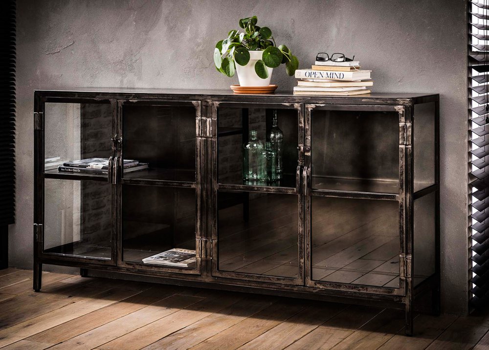 Buffet RIFT metal 4 portes industriel