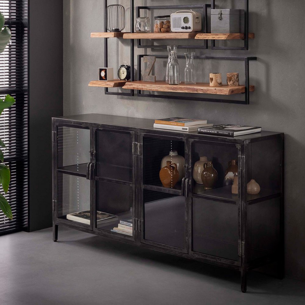Buffet RIFT metal 4 portes industriel