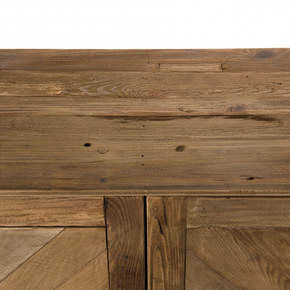 Buffet 4 portes SANDY Scandinave  en bois Pin recyclé