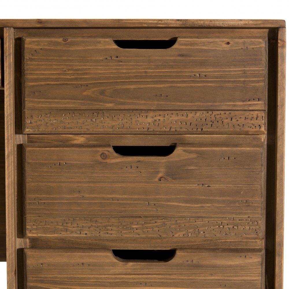 Bureau scandinave 6 Tiroirs ANDY En Bois sapin