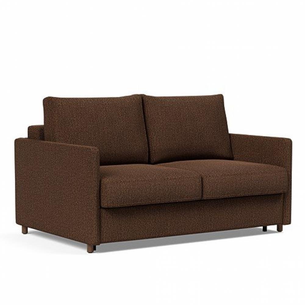 INNOVATION LIVING  Canapé NEAH SLIM convertible 140x195 tissu Taura Cappuccino