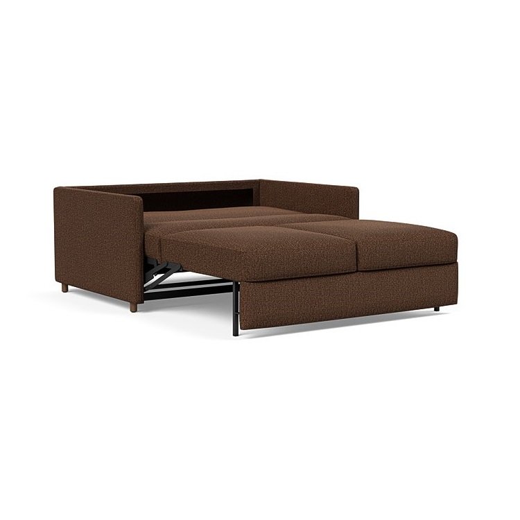 INNOVATION LIVING  Canapé NEAH SLIM convertible 140x195 tissu Taura Cappuccino
