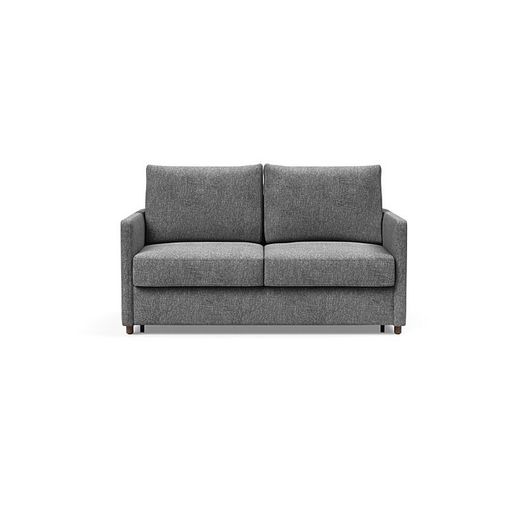 INNOVATION LIVING  Canapé NEAH SLIM convertible 140x195 tissu Twist Charcoal