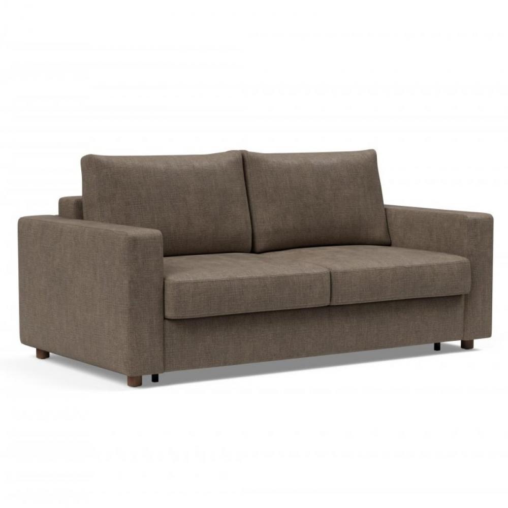 INNOVATION LIVING  Canapé NEAH STANDARD convertible 160x195 tissu Esina Cedar Brown