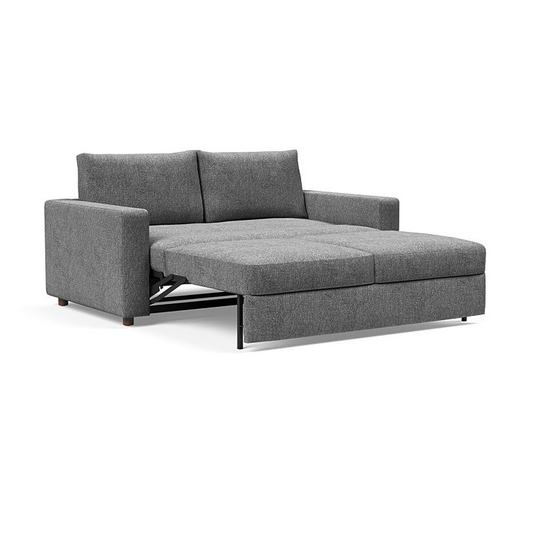 INNOVATION LIVING  Canapé NEAH STANDARD convertible 160x195 tissu Twist Charcoal