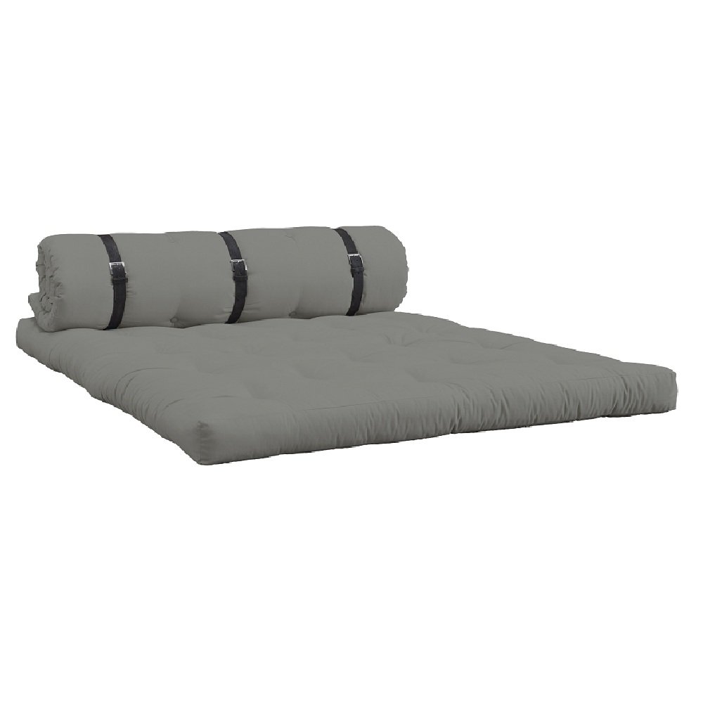 Canape futon standard convertible BUCKLE-UP SOFA couleur gris