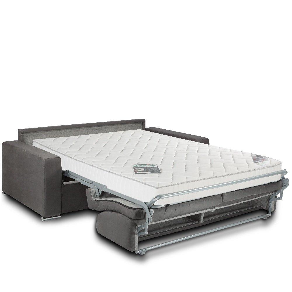 Canapé convertible express MUST matelas 160cm comfort BULTEX® 16cm sommier lattes RENATONISI