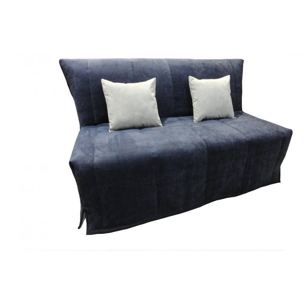 Canapé BZ convertible FLO bleu 160*200cm matelas confort BULTEX inclus