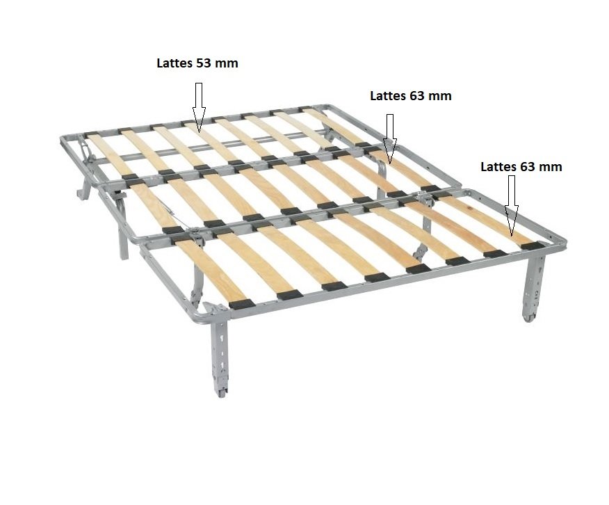 Canapé BZ convertible FLO gris clair 160*200cm matelas confort BULTEX inclus