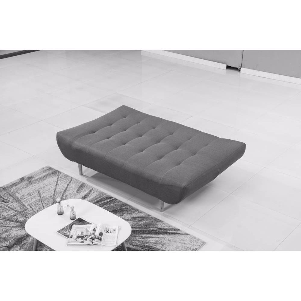 Canapé Clic Clac design scandinave VIKING tissu noir