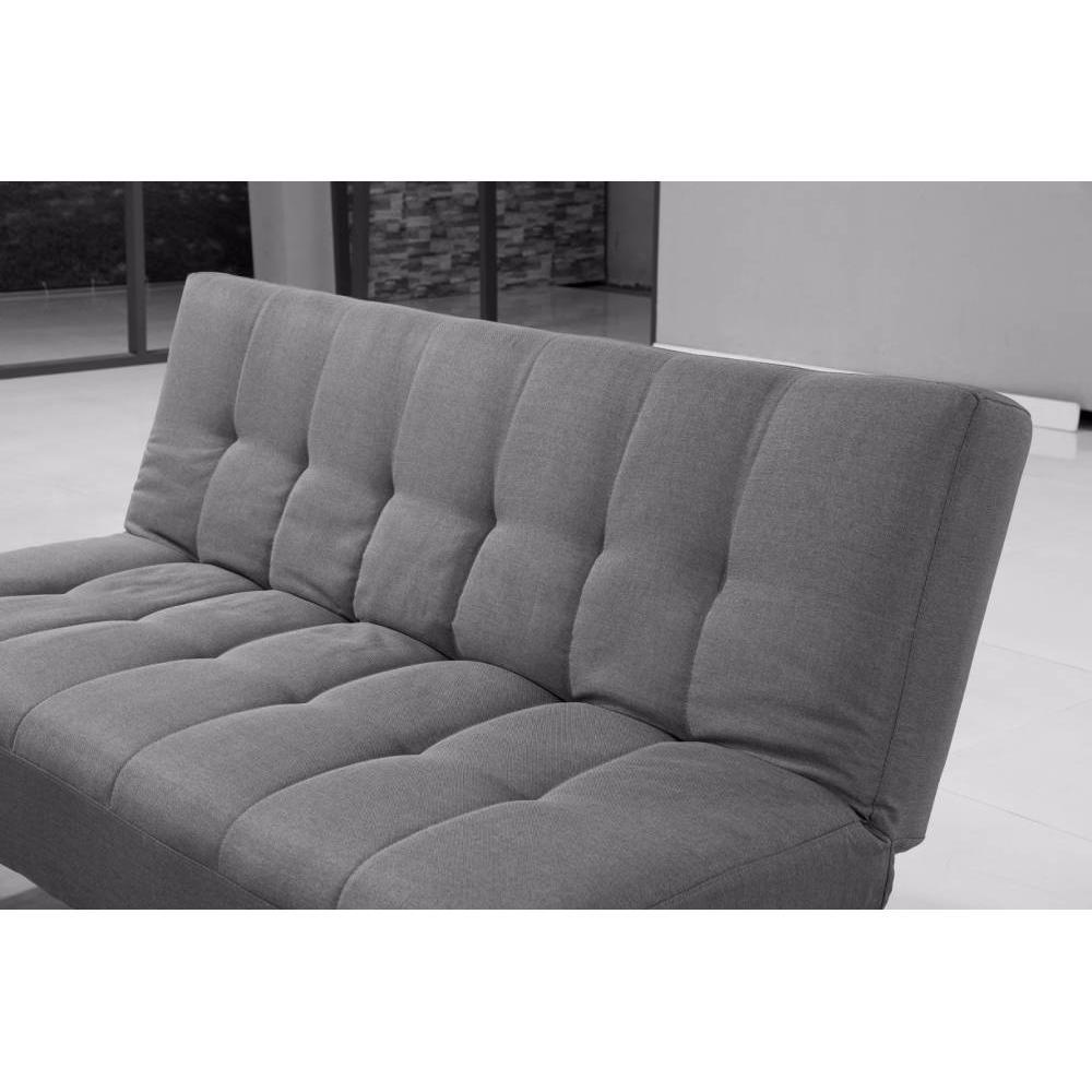 Canapé Clic Clac design scandinave VIKING tissu noir