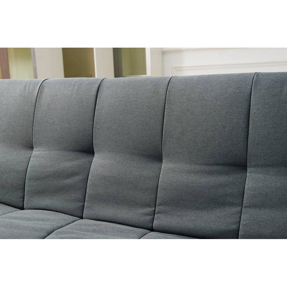 Canapé Clic Clac design scandinave VIKING tissu noir