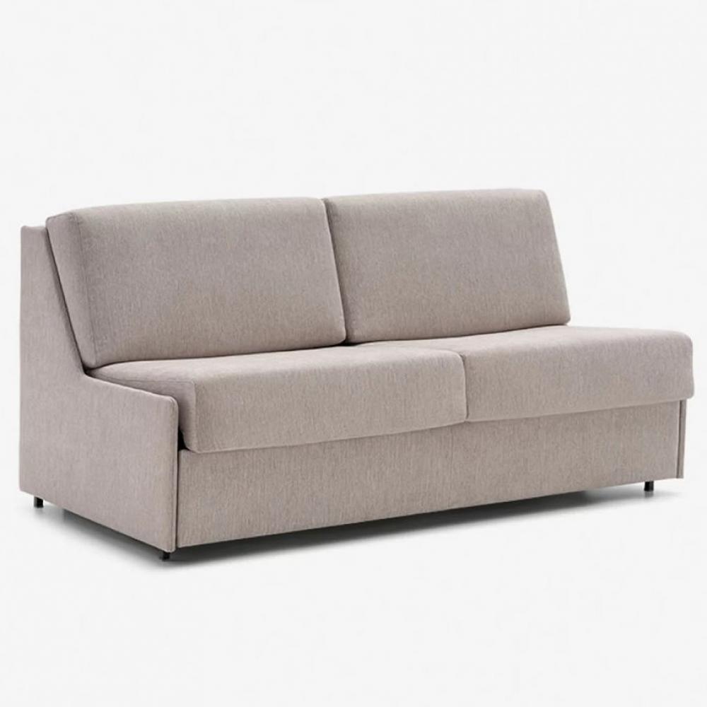 Canapé convertible express 140 cm MOON métal matelas 15 cm accoudoirs fins