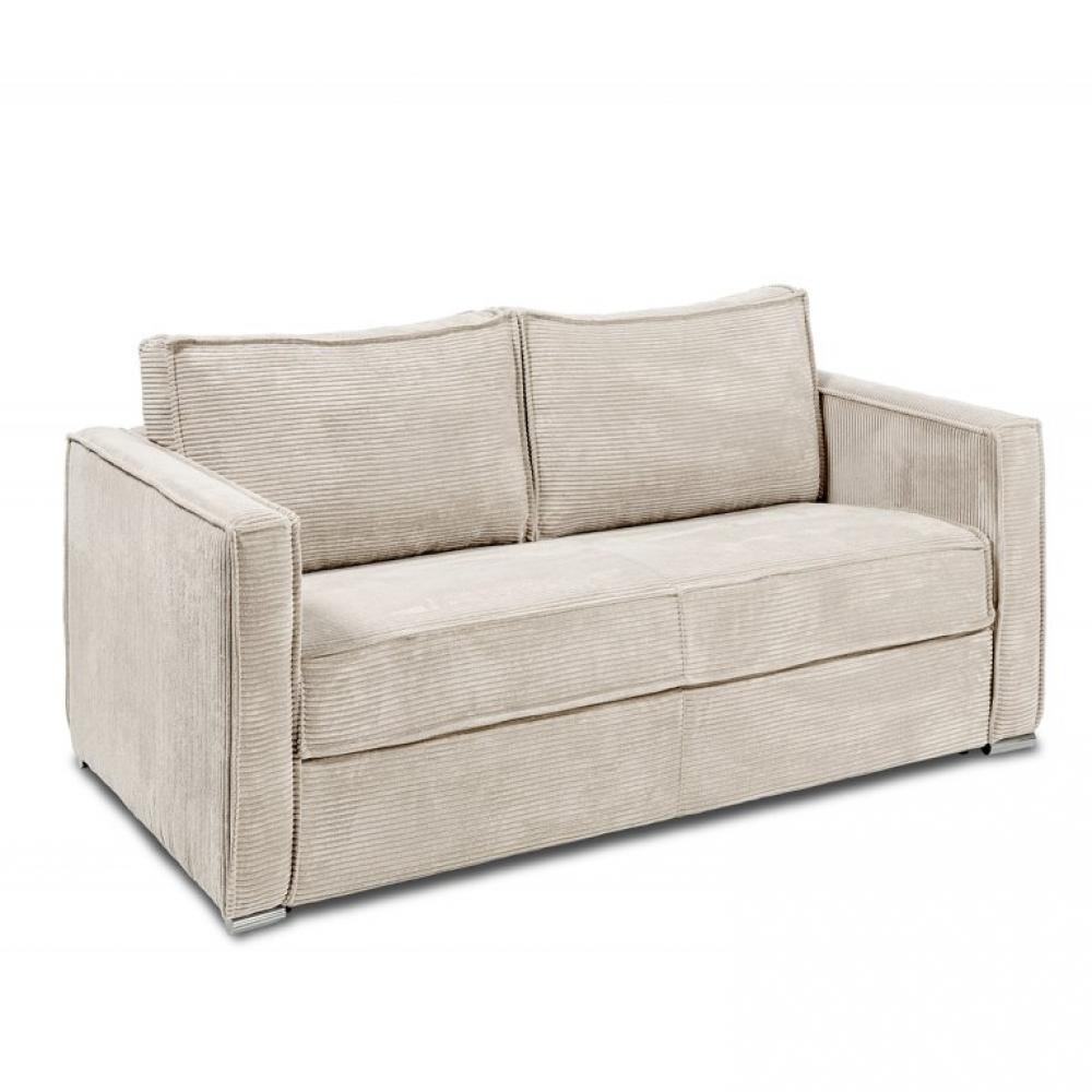 Canapé convertible express 140 ARLES matelas mémory 22 cm sommier LATTES