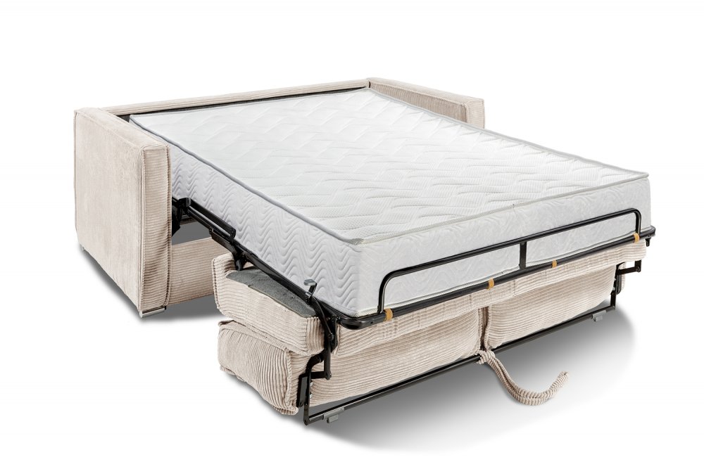 Canapé convertible express 140 ARLES matelas mémory 22 cm sommier LATTES