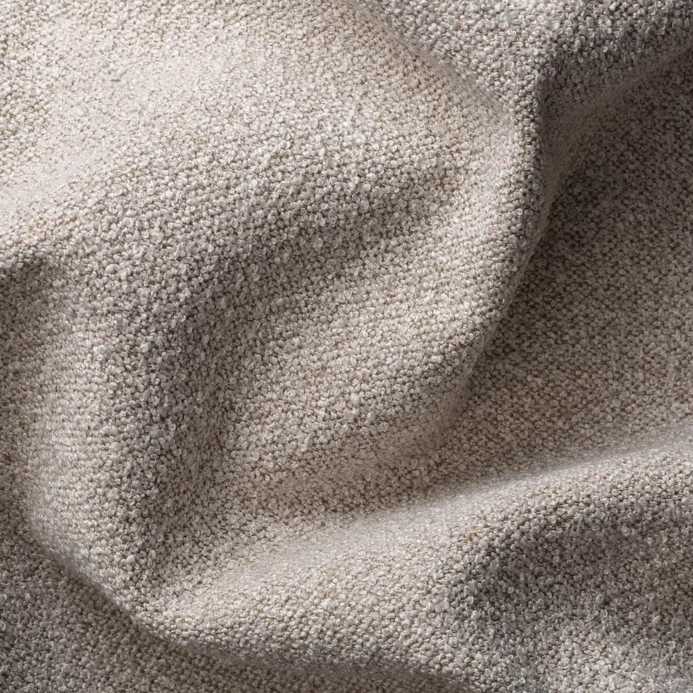 Canapé convertible EXPRESS COMODO sommier lattes 140 cm matelas 20 cm tissu bouclettes loop beige