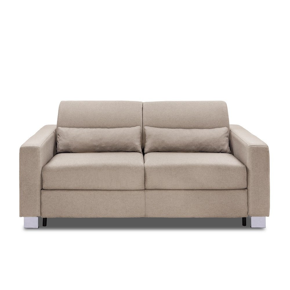 Canapé 3 places DOMUS V2 convertible EXPRESS sommier métal 140cm matelas 16cm