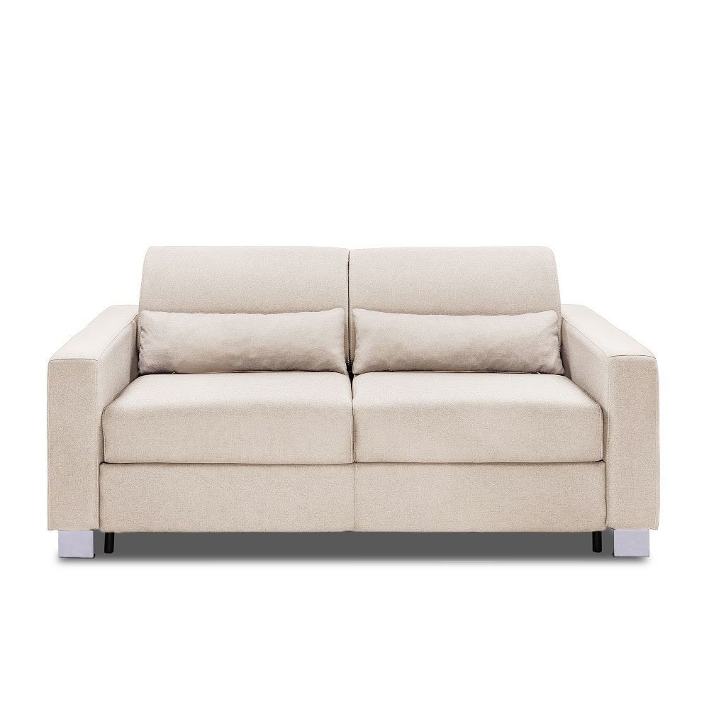 Canapé 3 places DOMUS V2 convertible EXPRESS sommier métal 140cm matelas 16cm