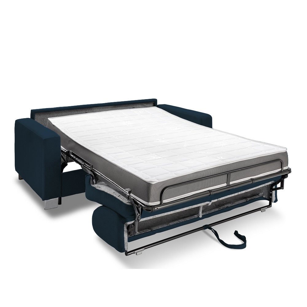 Canapé 3 places DOMUS V2 convertible EXPRESS sommier métal 140cm matelas 16cm