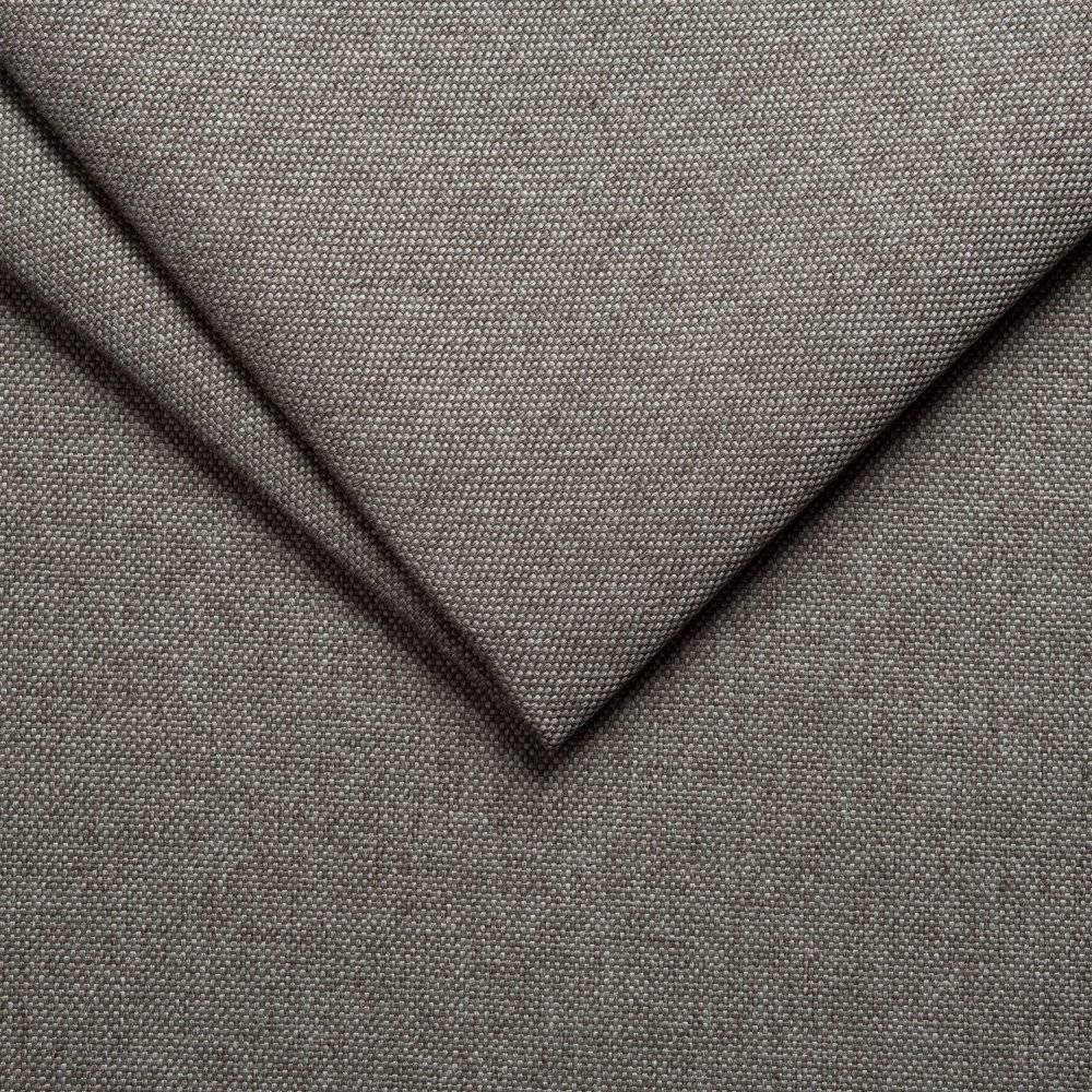 Canapé CanapExpress GRANDIOSE matelas mémory 22 cm sommier métal 140 cm tissu tweed gris