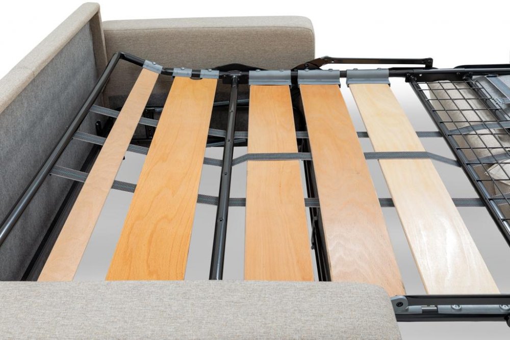 Canapé convertible express JACKSON 140cm sommier lattes matelas 16 cm