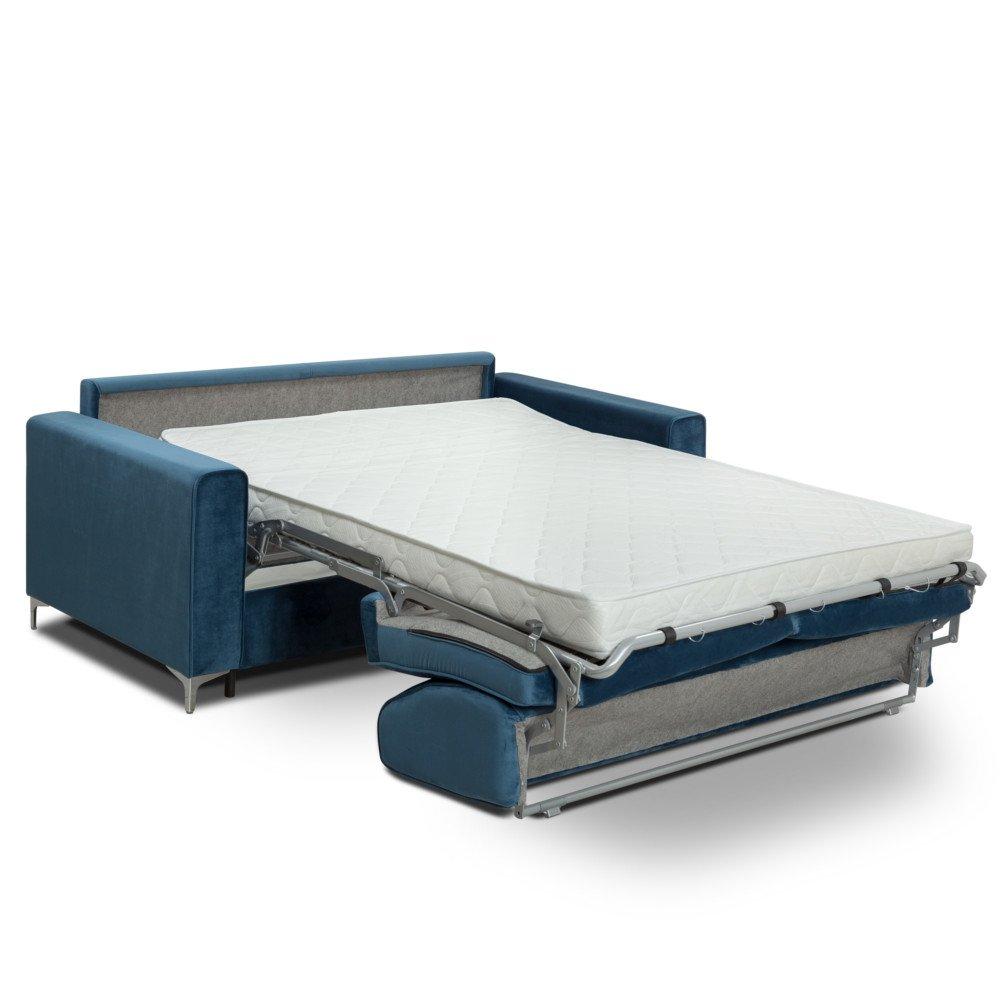 Canapé convertible express JACKSON 140cm sommier lattes matelas 16 cm