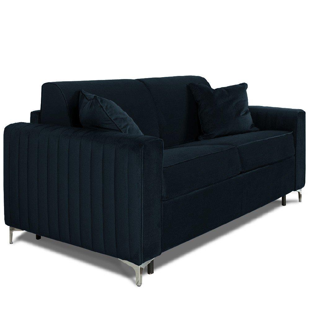 Canapé convertible express PRINCE matelas 160cm sommier lattes tête de lit intégrée matelas 16 cm