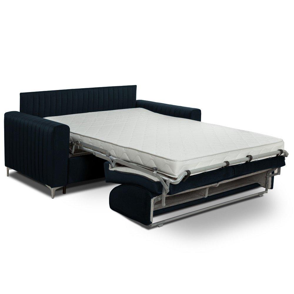 Canapé convertible express PRINCE matelas 160cm sommier lattes tête de lit intégrée matelas 16 cm