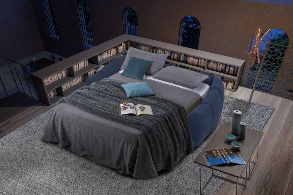 Canapé convertible express NUVOLA couchage 120 cm matelas 17 cm 