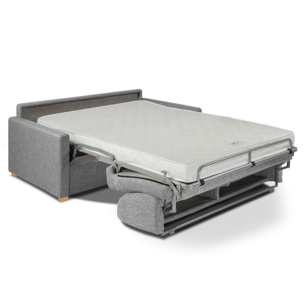 Canapé convertible express DANDY matelas 140cm comfort BULTEX® mono assise capitonnée
