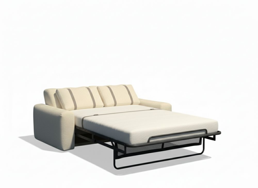 Canapé convertible lit express DEDDY couchage 140 cm matelas 17 cm 