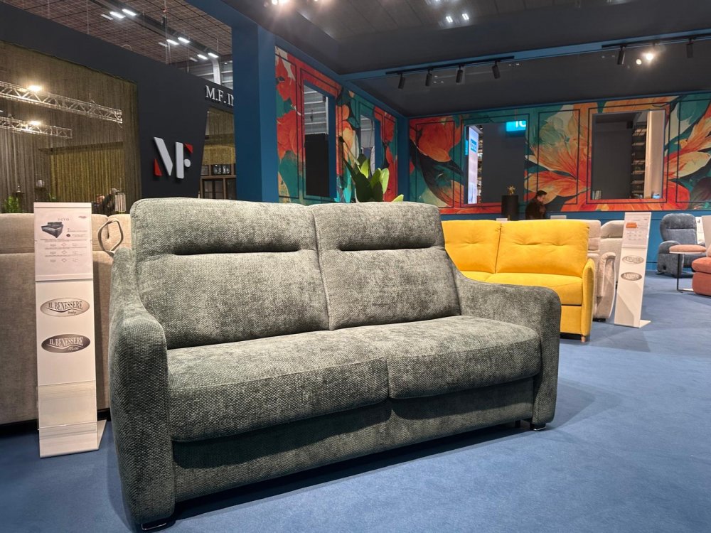 Canapé convertible express DEVO couchage 140 cm matelas 20 cm 